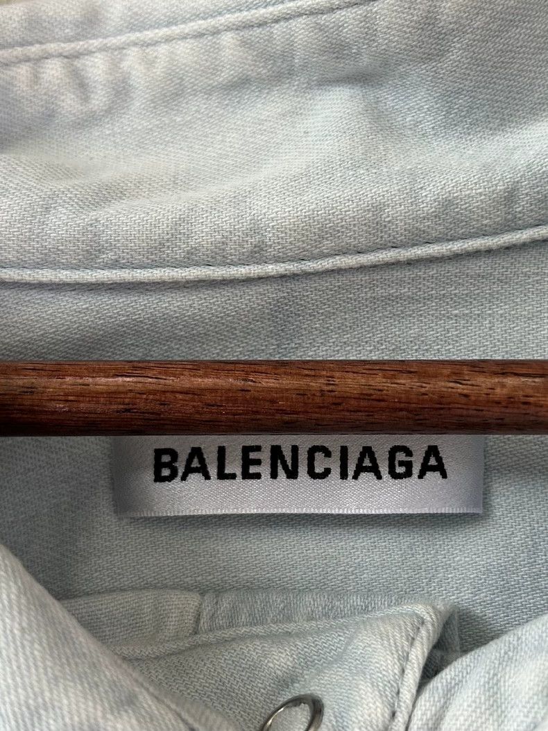Balenciaga Balenciaga size 38 denim jacket Size M / US 6-8 / IT 42-44 - 3 Thumbnail