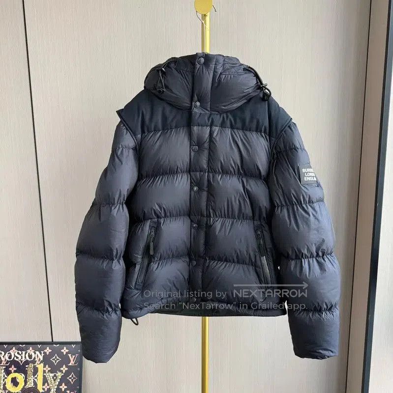 Burberry Burberry Women's Black Nylon Puffer Jacket. Size L / US 10 / IT 46 - 1 Thumbnail