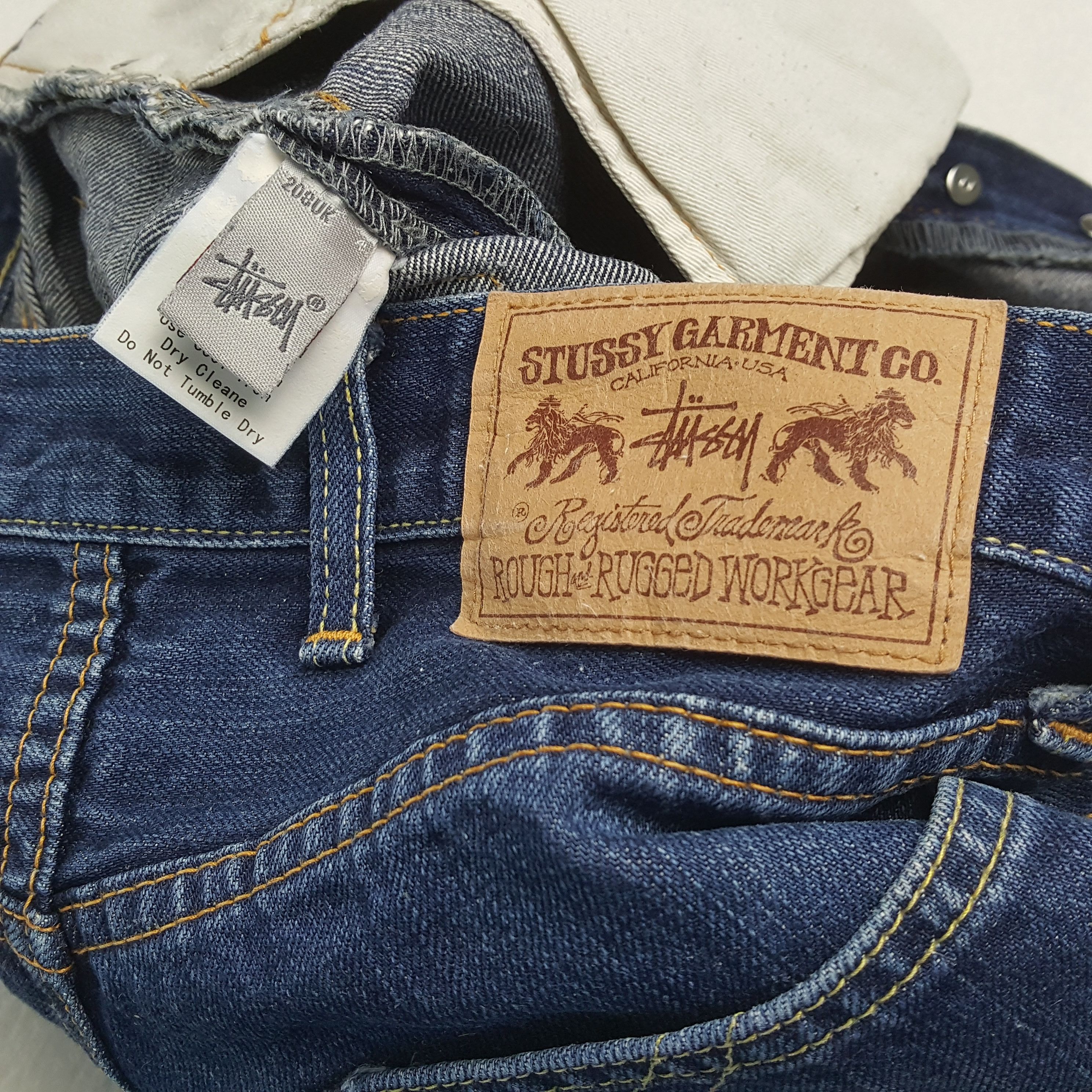 Japanese Brand × Stussy × Vintage Vintage STUSSY Streetwear Skateboard Style Jeans Size US 27 - 14 Thumbnail
