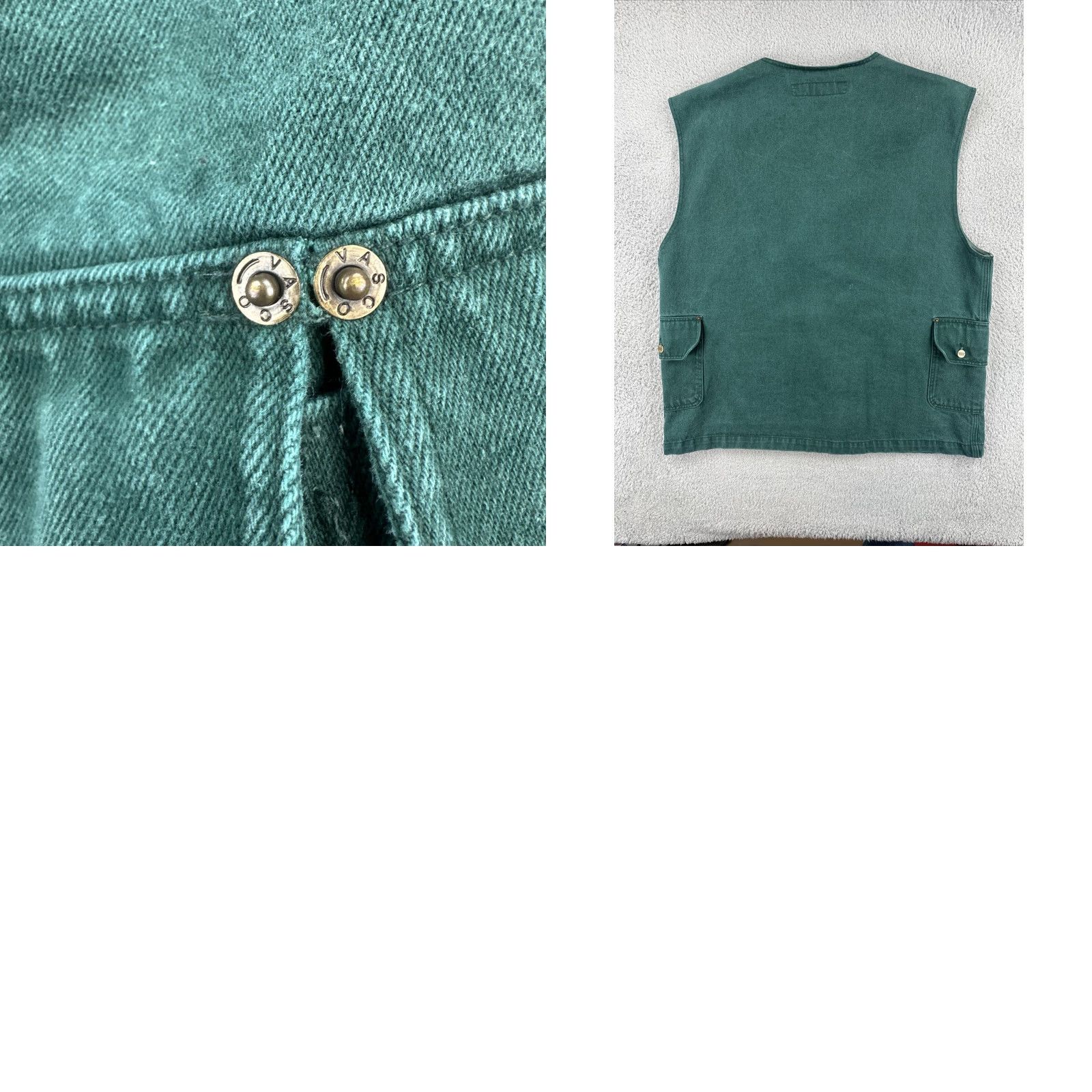 Vintage VINTAGE Vasco Vest Shirt XL Green Cotton Button Up Multiple Pockets Men AC Vintage Classic Outdoor Hunting Hiking Size US XL / EU 56 / 4 - 10 Thumbnail