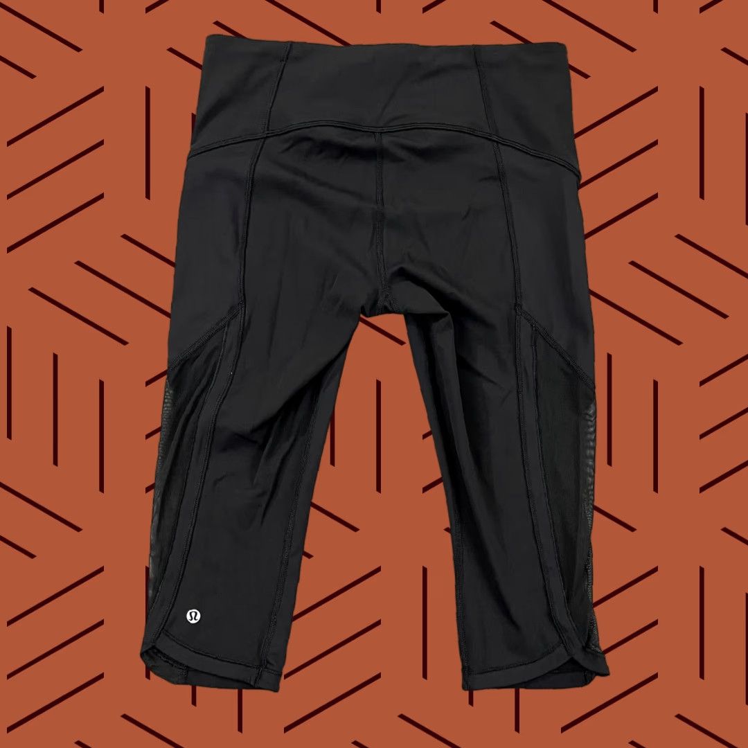 Lululemon LULULEMON Leggings Womens Size 8 Black Sun Runner 17" Capris Cropped Yoga Gym Size 34" / US 12 / IT 48 - 1 Thumbnail