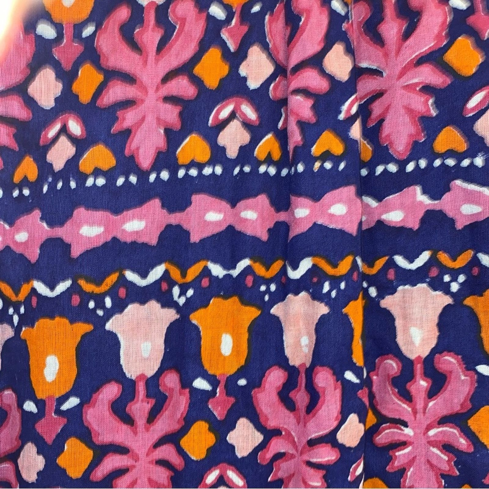 Banjanan Banjanan $350 Donna Midi Dress In Edwardian Tile XS EUC Size XS / US 0-2 / IT 36-38 - 15 Thumbnail