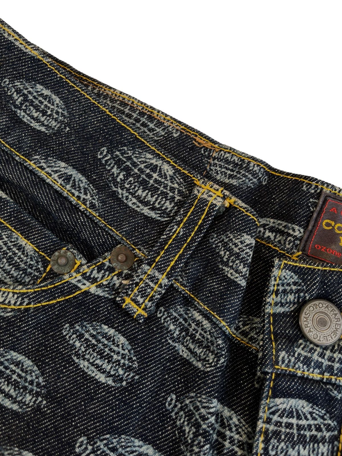 Hysteric Glamour All Over Print Monogram Ozon Comunity Shorts Denim Size US 29 - 6 Thumbnail