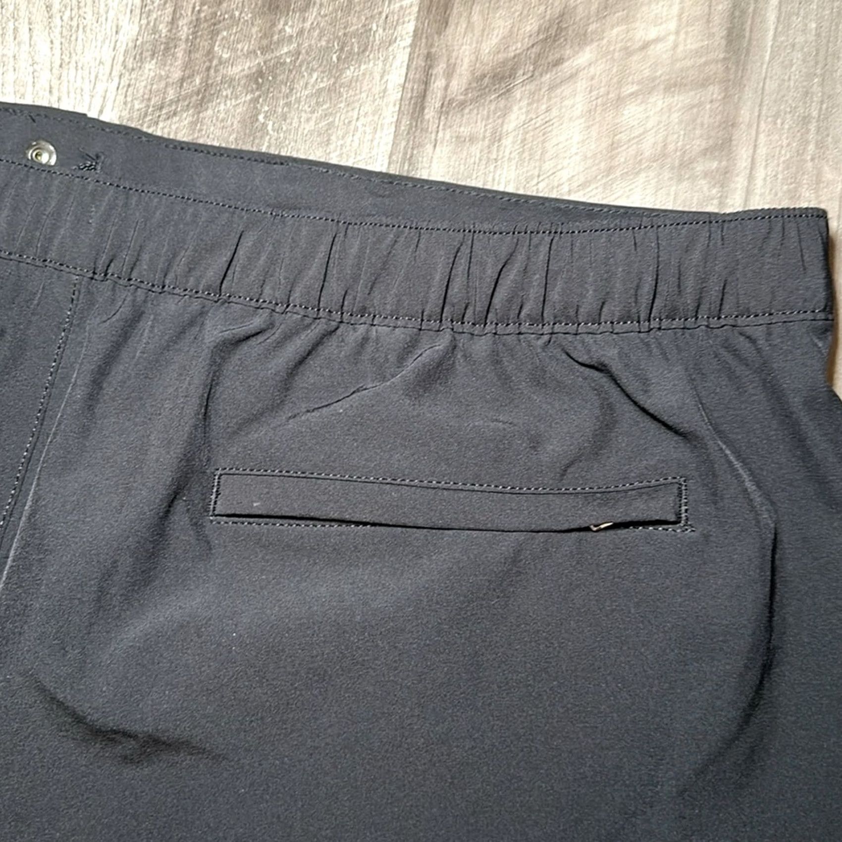Lands' End Lands' End Hybrid Swim Shorts Bottom XL Regular Men Black 86% Polyester 14% Spandex - preowned Size US 36 / EU 52 - 3 Thumbnail