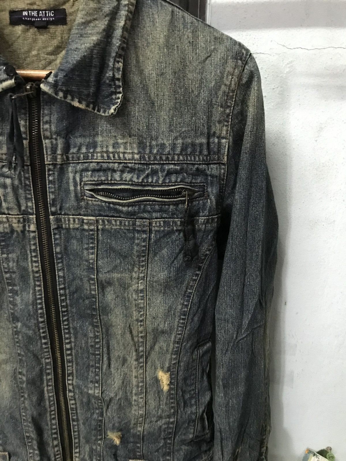 In The Attic × Japanese Brand RARE IN THE ATTIC DENIM DISTRESS Size M / US 6-8 / IT 42-44 - 4 Thumbnail