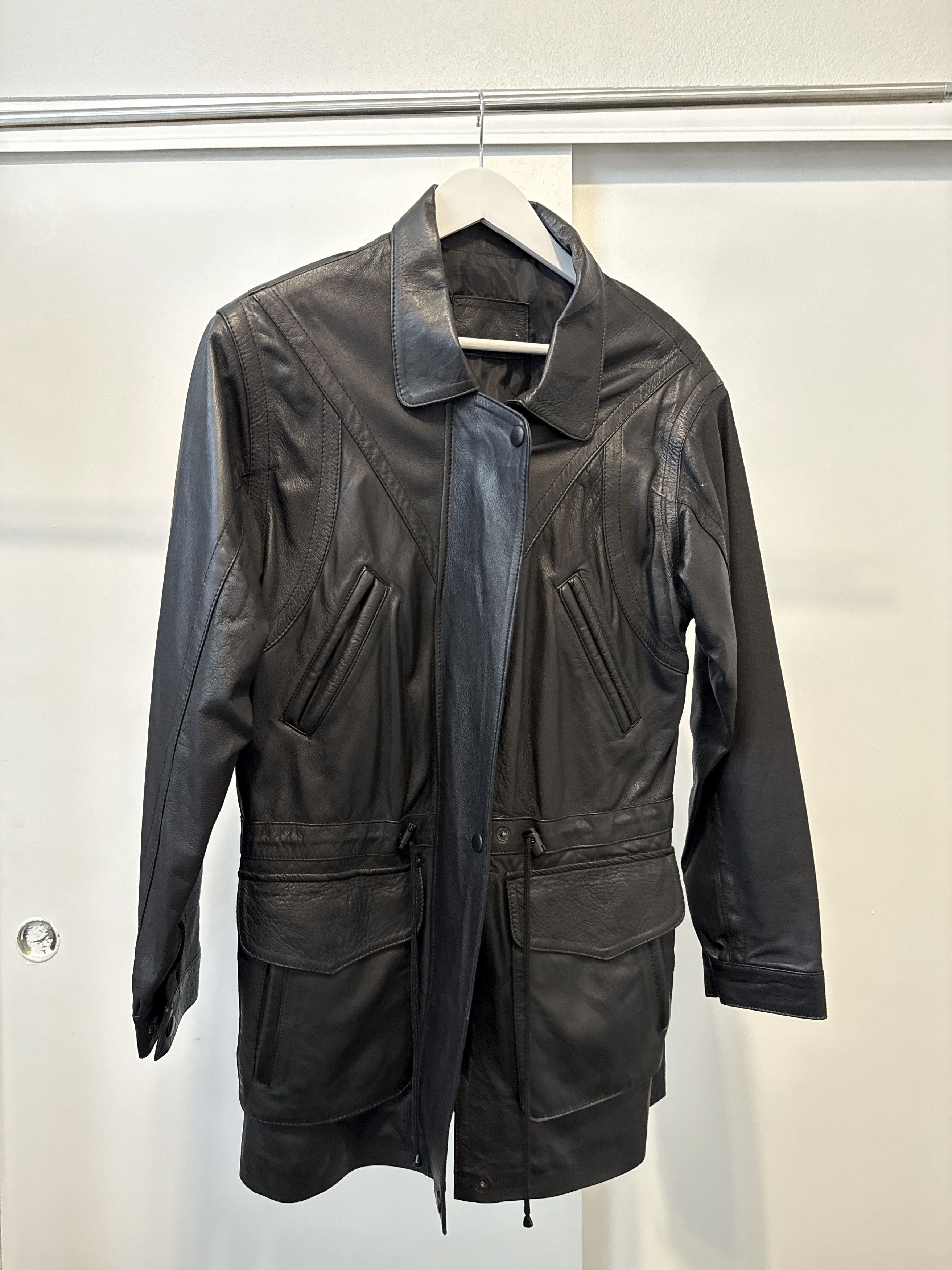 Yves Saint Laurent Leather Field Jacket - Inspired by Saint Laurent Size US XS / EU 42 / 0 - 1 Thumbnail