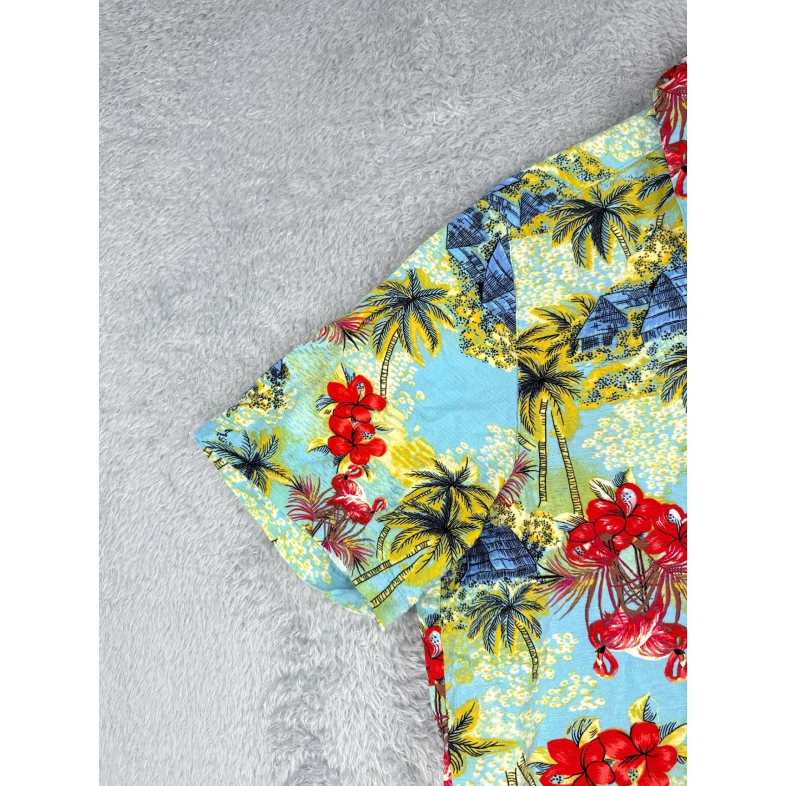 George VINTAGE George Shirt Mens 2XL Blue Floral Hawaiian Short Sleeve Button-Up Adult 2XL Mens Hawaiian Shirt Size US XXL / EU 58 / 5 - 3 Thumbnail