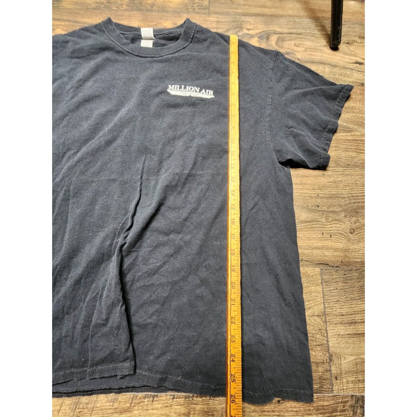 Gildan Million Air Military FIGHTER JET Double Sided Graphic T Shirt Mens XL Black Size US XL / EU 56 / 4 - 3 Thumbnail