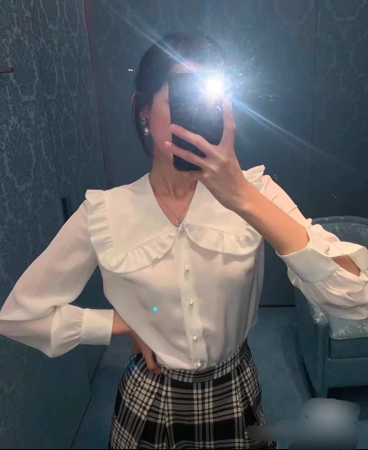 Miu Miu MIU MIU ivory 36 95 new blouse Size XS / US 0-2 / IT 36-38 - 1 Thumbnail