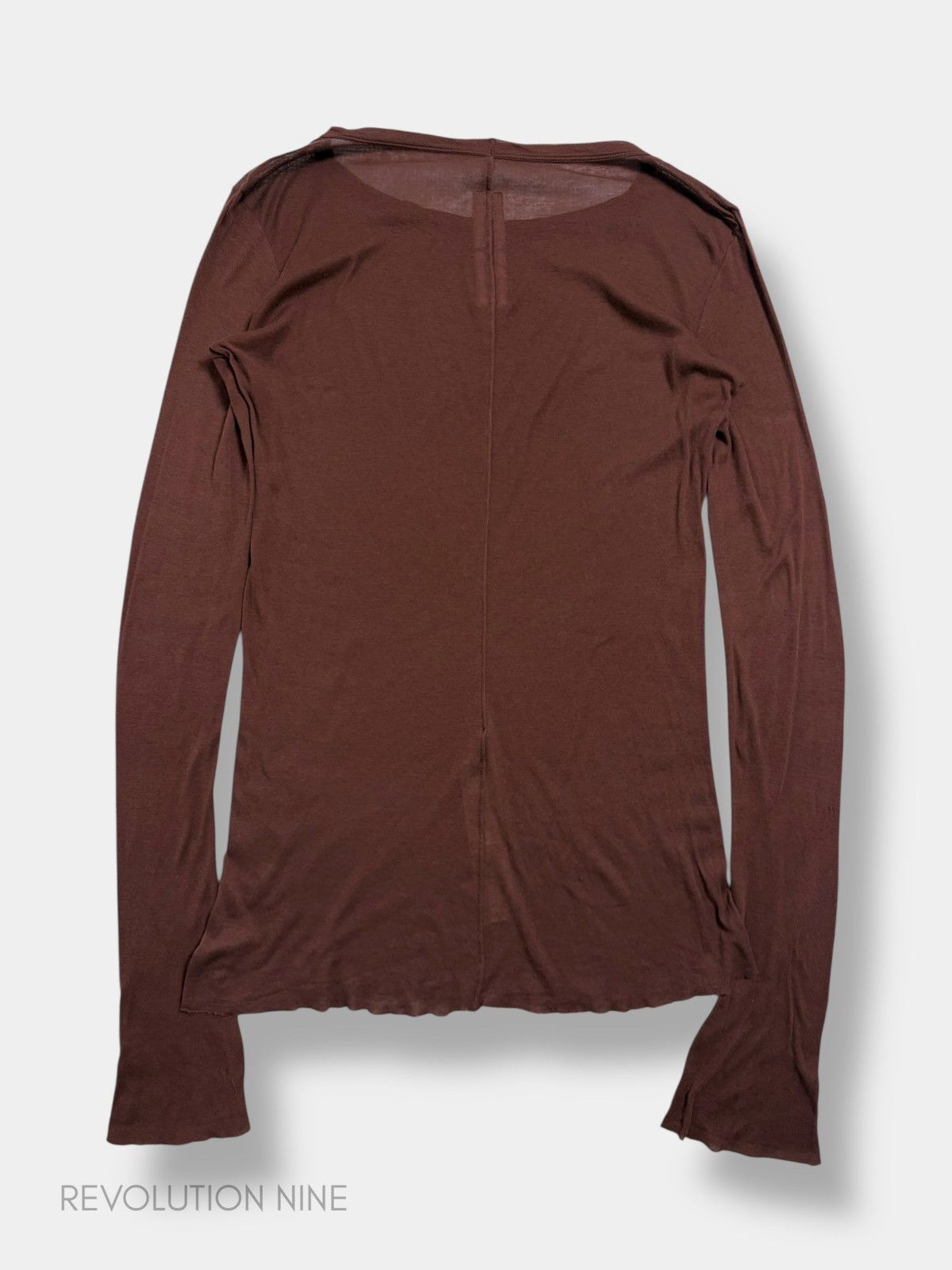 Rick Owens Rick Owens FW22 bourdeaux semi sheer essential longsleeve Size US S / EU 44-46 / 1 - 2 Thumbnail