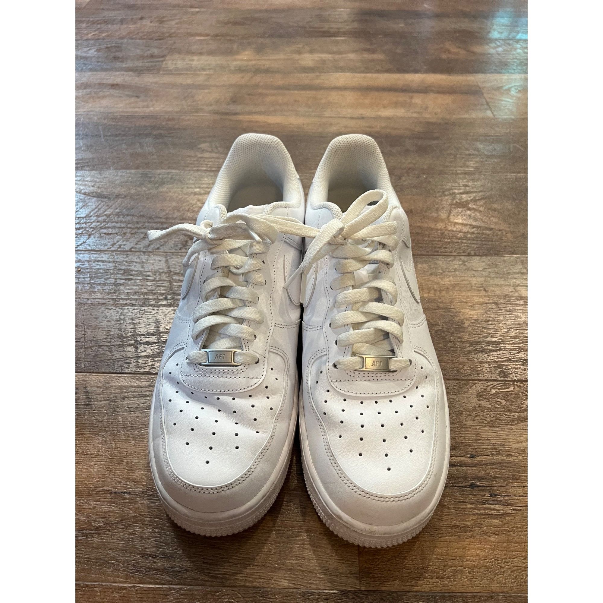 Nike Nike Mens Air Force 1 07 CW2288-111 White Shoes Sneakers Si Size US 11.5 / EU 44-45 - 6 Thumbnail