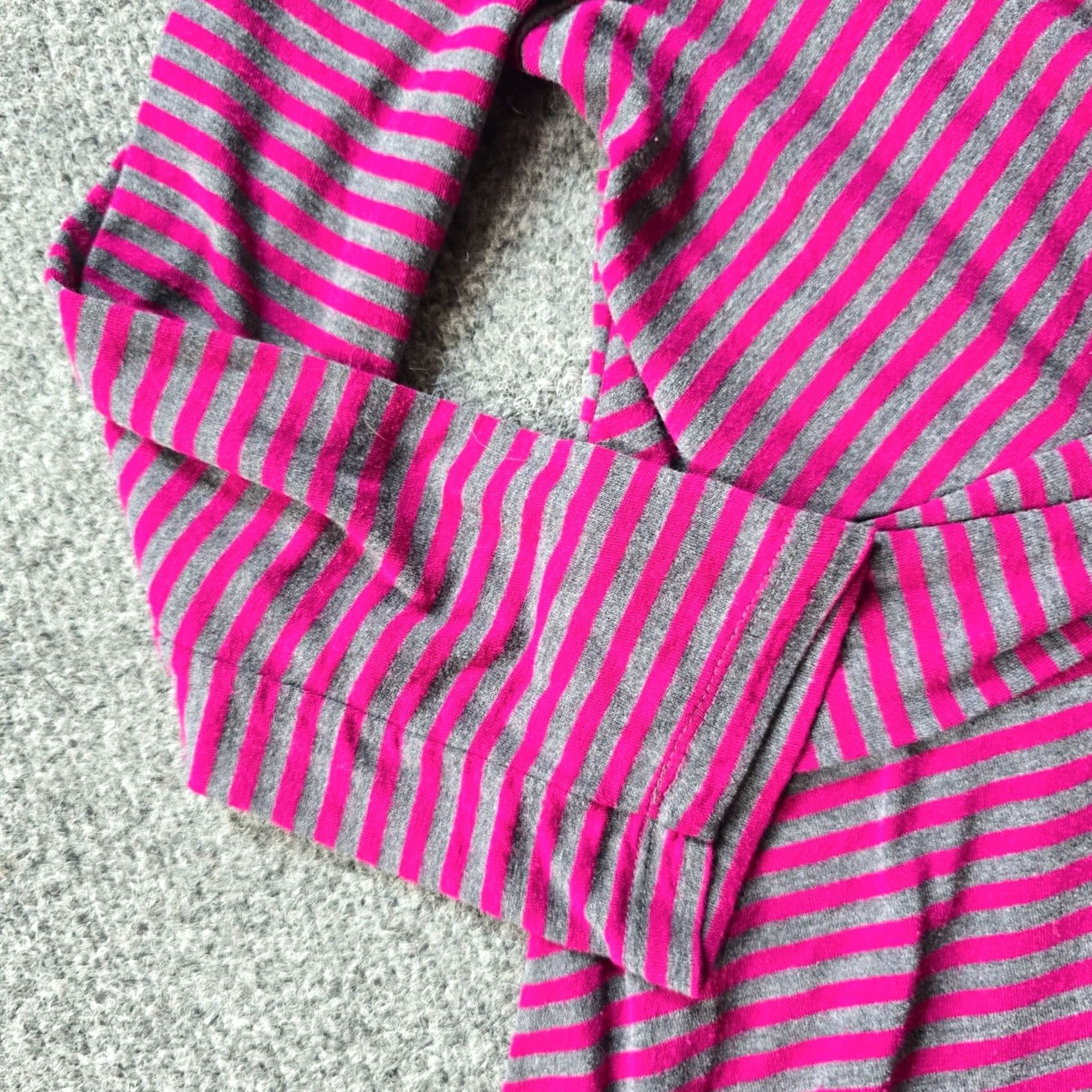 Anthropologie Anthropologie Dress Womens Small Pink Gray Striped A-Line Casual Size S / US 4 / IT 40 - 3 Thumbnail