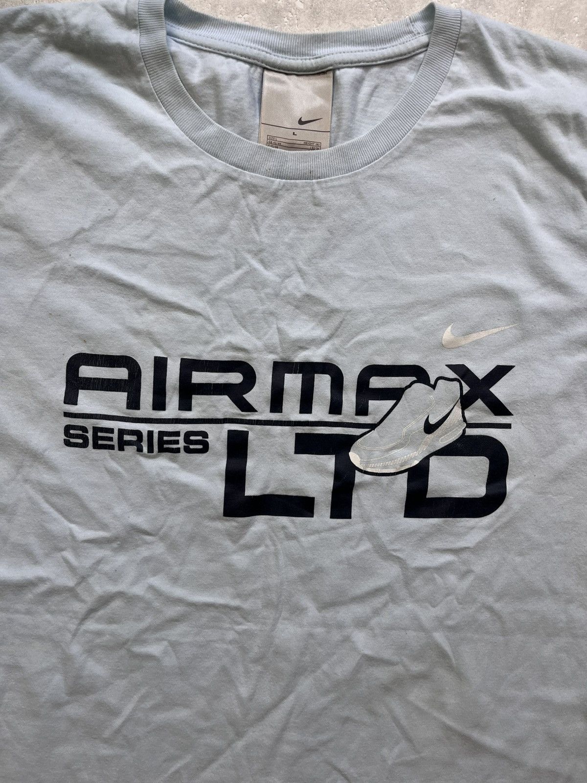 Nike 90’s NIKE AIRMAX SPELLOUT BIG LOGO RETRO Y2K SWOOSH RARE TEE Size US L / EU 52-54 / 3 - 2 Thumbnail
