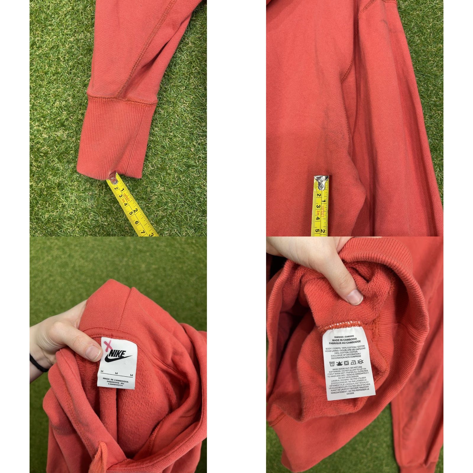 Nike Nike Sportswear Hoodie Womens Club Fleece Athleticwear Y2K Sports Size Medium Red Crew Neck Long Sleeve Pullover Sweatshirt Logo Embroidered Size M / US 6-8 / IT 42-44 - 9 Thumbnail