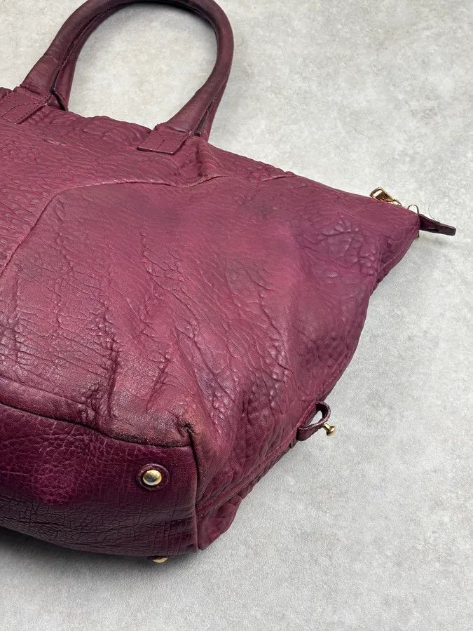 Yves Saint Laurent Yves Saint Laurent Bordeaux Leather Quilted Handle Bag Size ONE SIZE - 15 Thumbnail