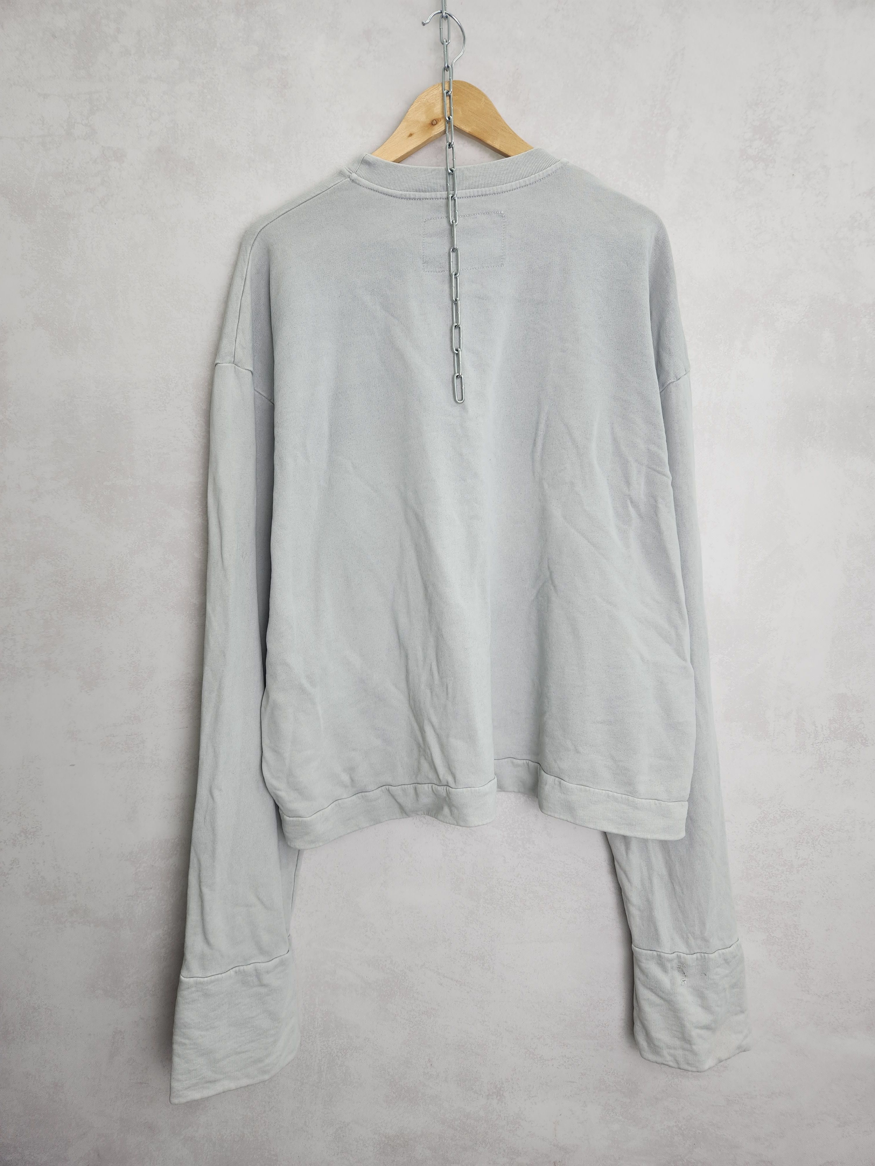A-COLD-WALL* ACW A cold wall gray long sleeve sweashirt logo Size US L / EU 52-54 / 3 - 7 Thumbnail