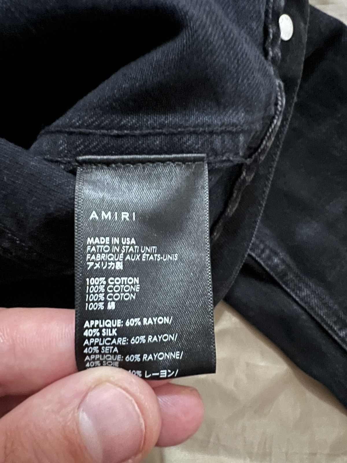 Amiri AMIRI PATCH SCARVES TRUCKER JACKET ANTIQUE size L $2500 Size US M / EU 48-50 / 2 - 3 Thumbnail