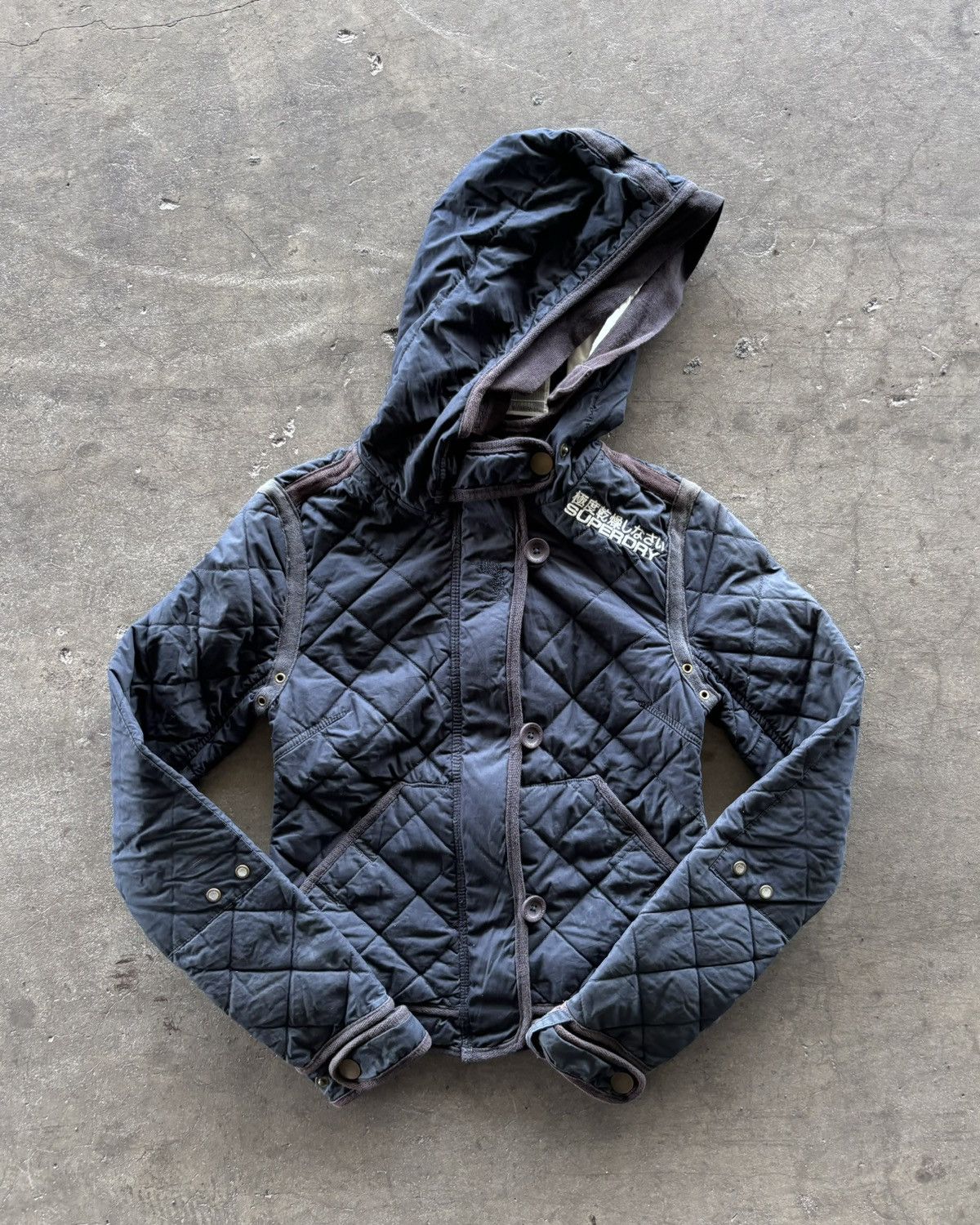 Japanese Brand Superdry Puffer Zip Up Hooded Jacket Size US M / EU 48-50 / 2 - 4 Thumbnail