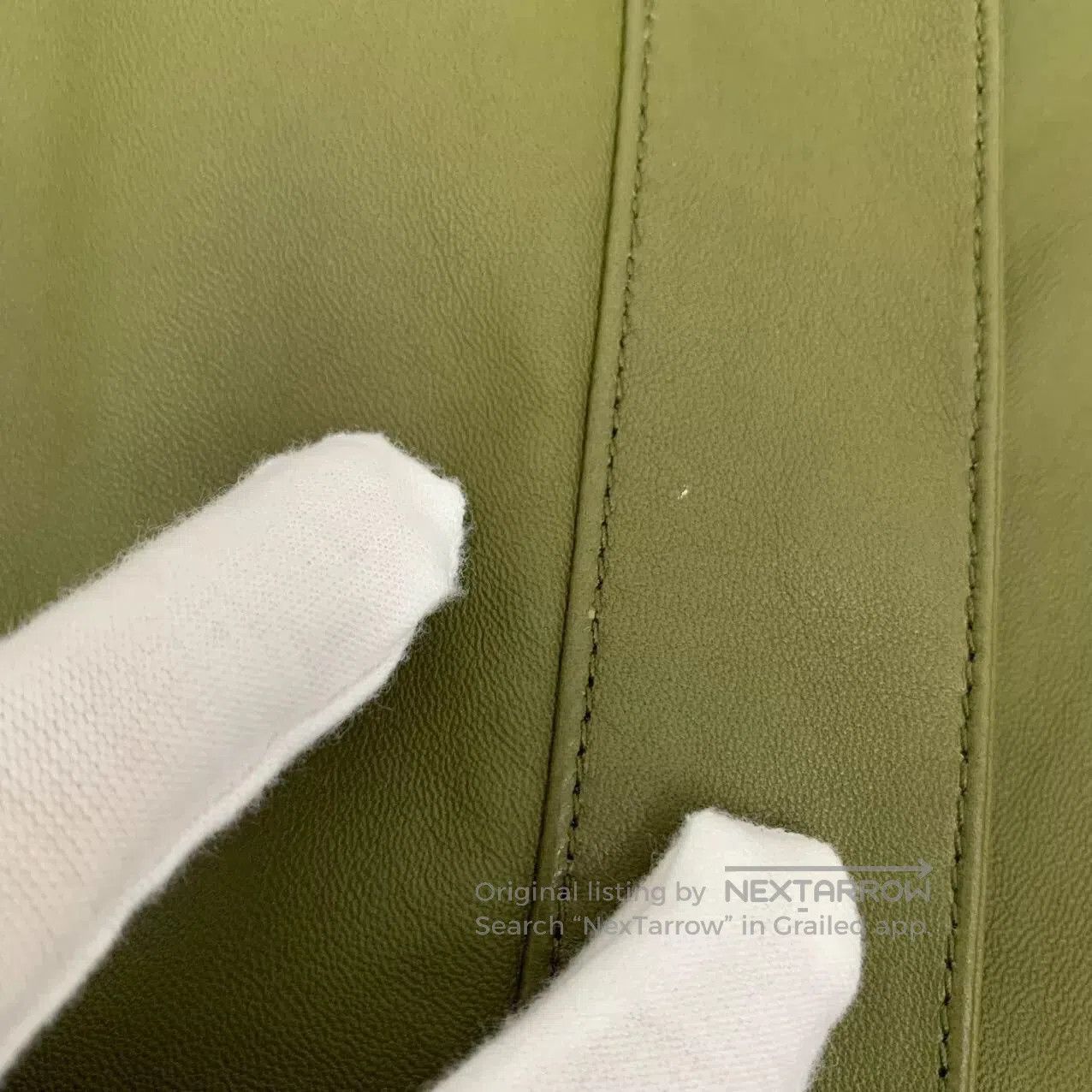 Loro Piana Loro Piana Green Lambskin Leather Jacket. Size S / US 4 / IT 40 - 7 Thumbnail