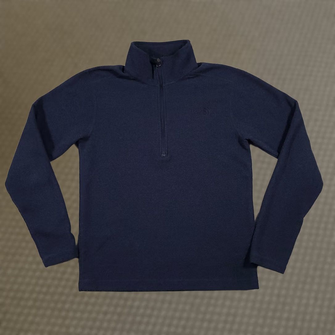 The North Face The North Face 1/2 Zip Shirt Mens Small Blue Textured Knit Fleece Lined Heavy Size US S / EU 44-46 / 1 - 1 Thumbnail
