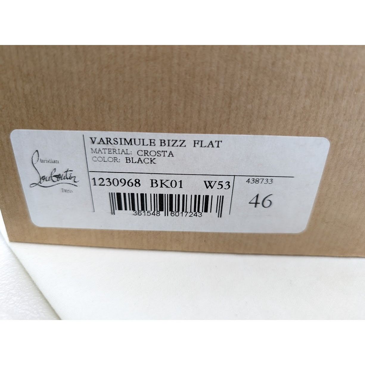 Christian Louboutin o1rshd1 Crosta Varsimule Bizz Flat in Black Size US 13 / EU 46 - 23 Thumbnail