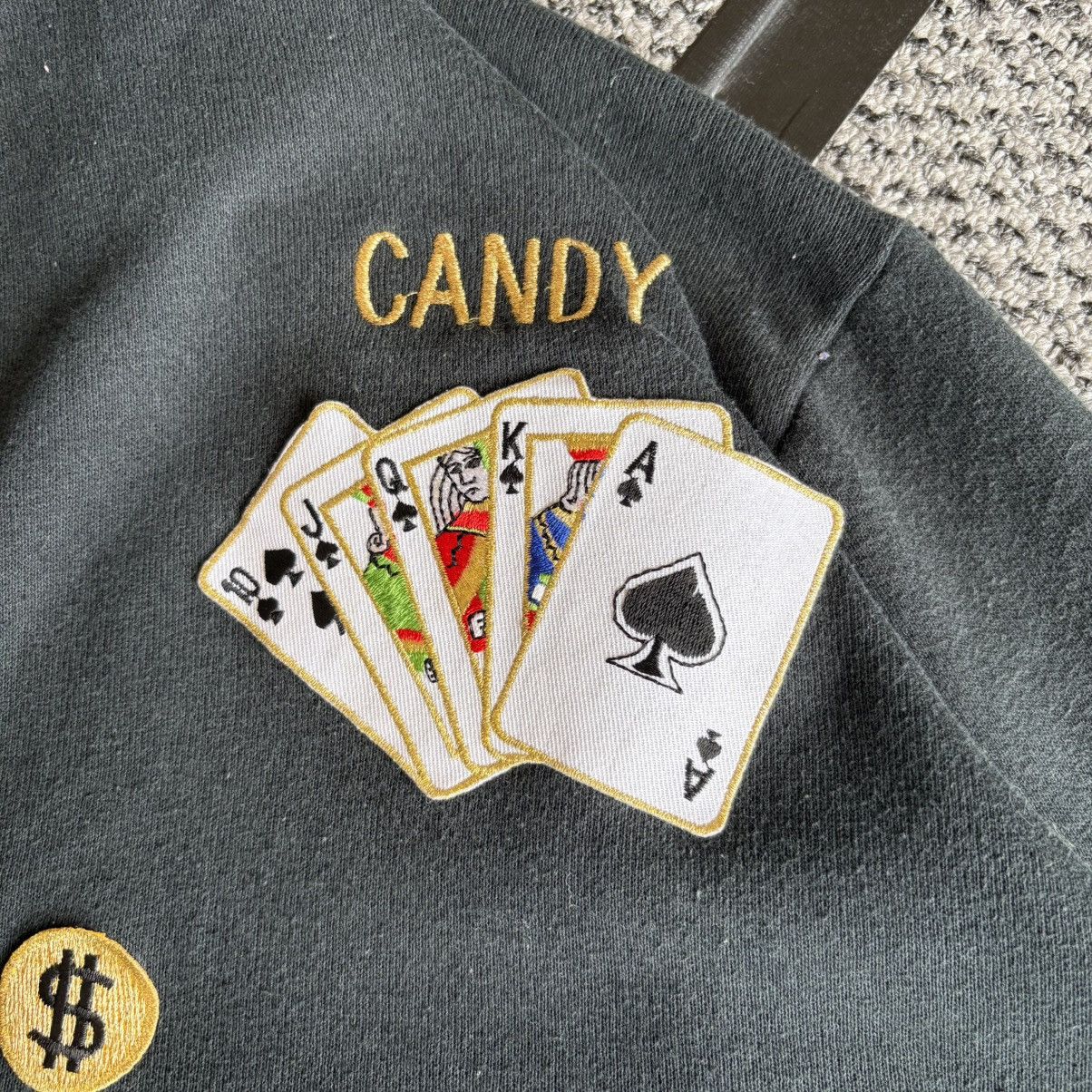 Jerzees Cardigan Poker Cards Size XL / US 12-14 / IT 48-50 - 4 Thumbnail