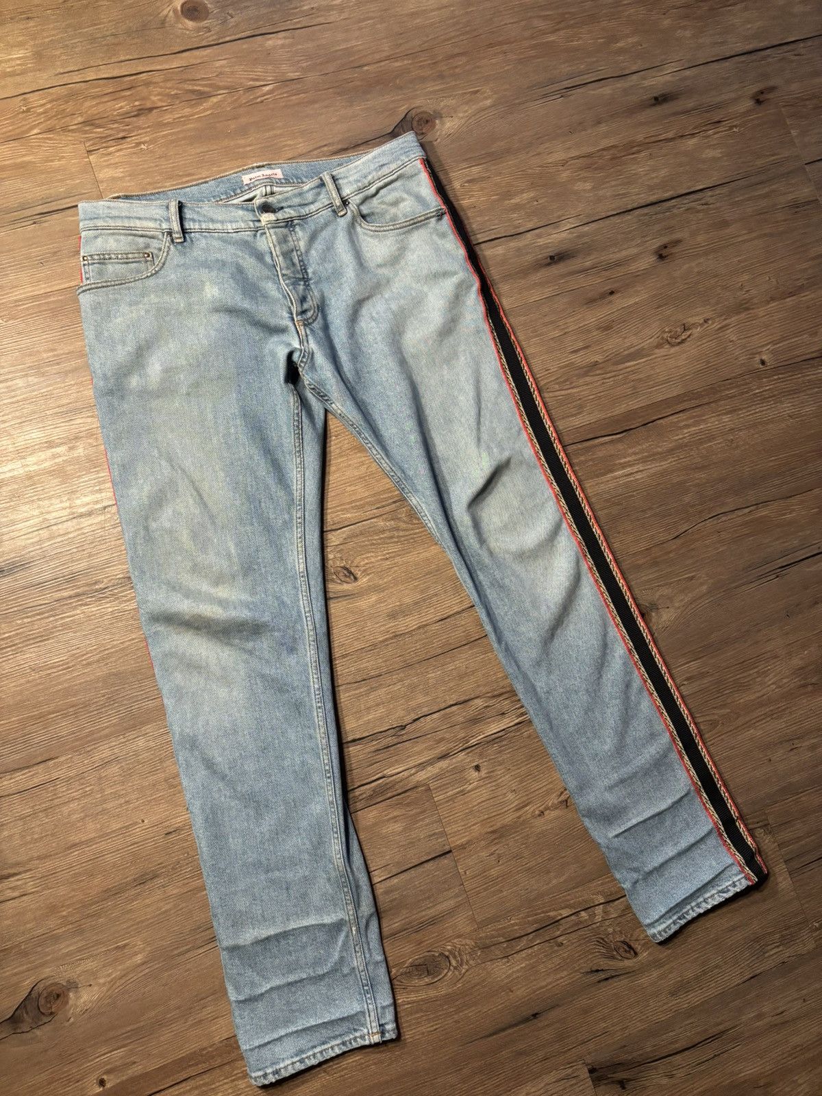 Palm Angels PALM ANGELS JEANS LIGHT-WASH DENIM🌴 Size US 33 - 1 Thumbnail