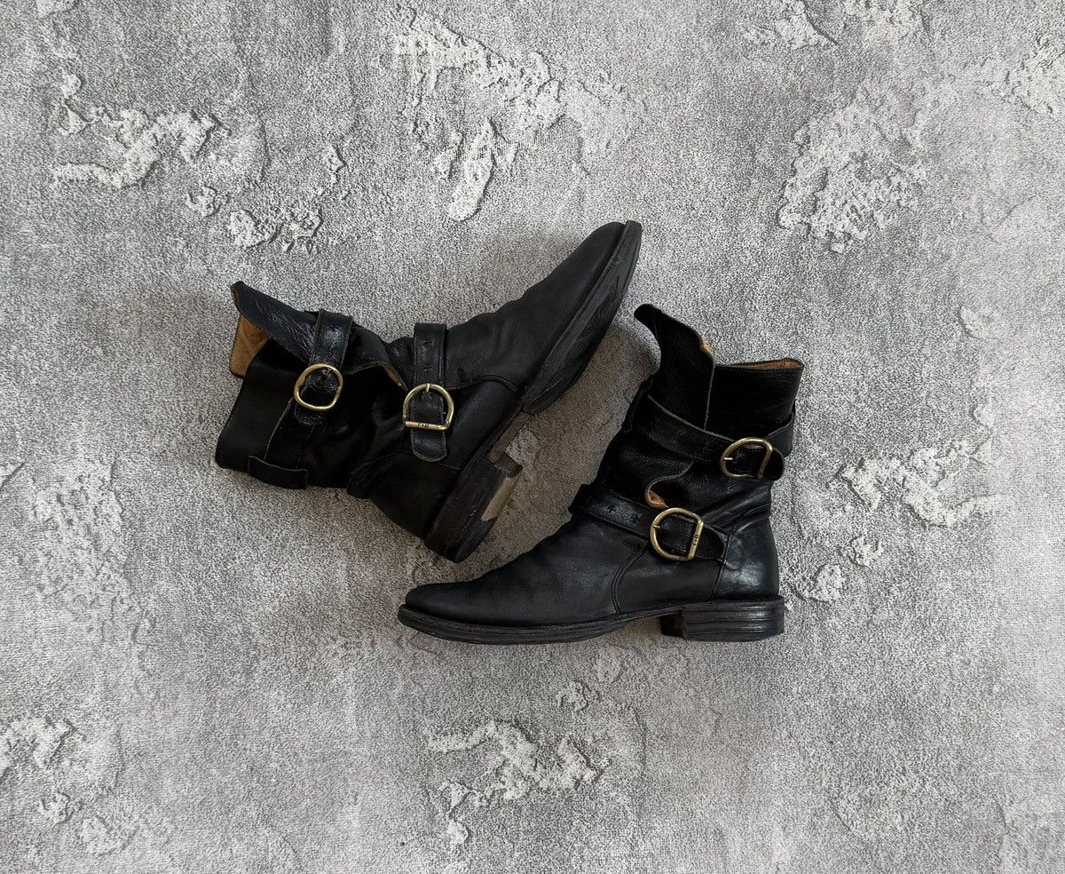 Fiorentini + Baker leather boots rider ankle eli moto