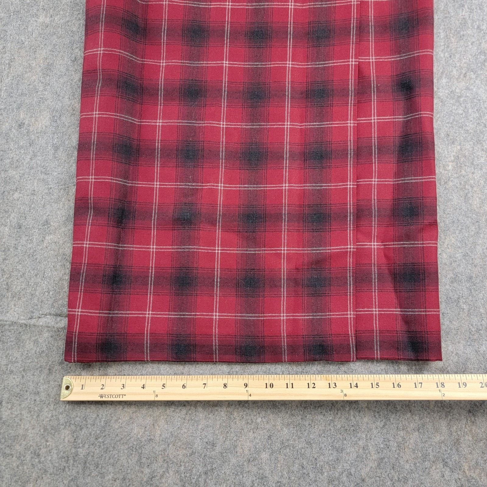 Vintage Liz Claiborne Y2K 100% Wool Plaid Maxi Wrap Skirt Size 8p Size 30" / US 8 / IT 44 - 5 Thumbnail