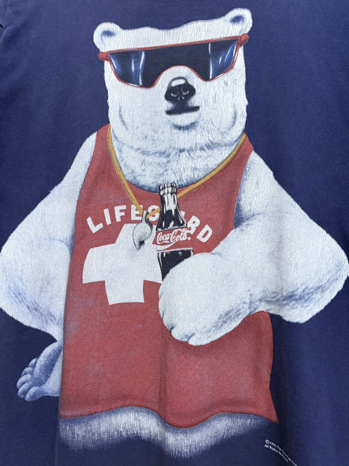 Vintage Vintage 90's Coke - Coca Cola Pola Bears T-Shirt Size US L / EU 52-54 / 3 - 4 Thumbnail