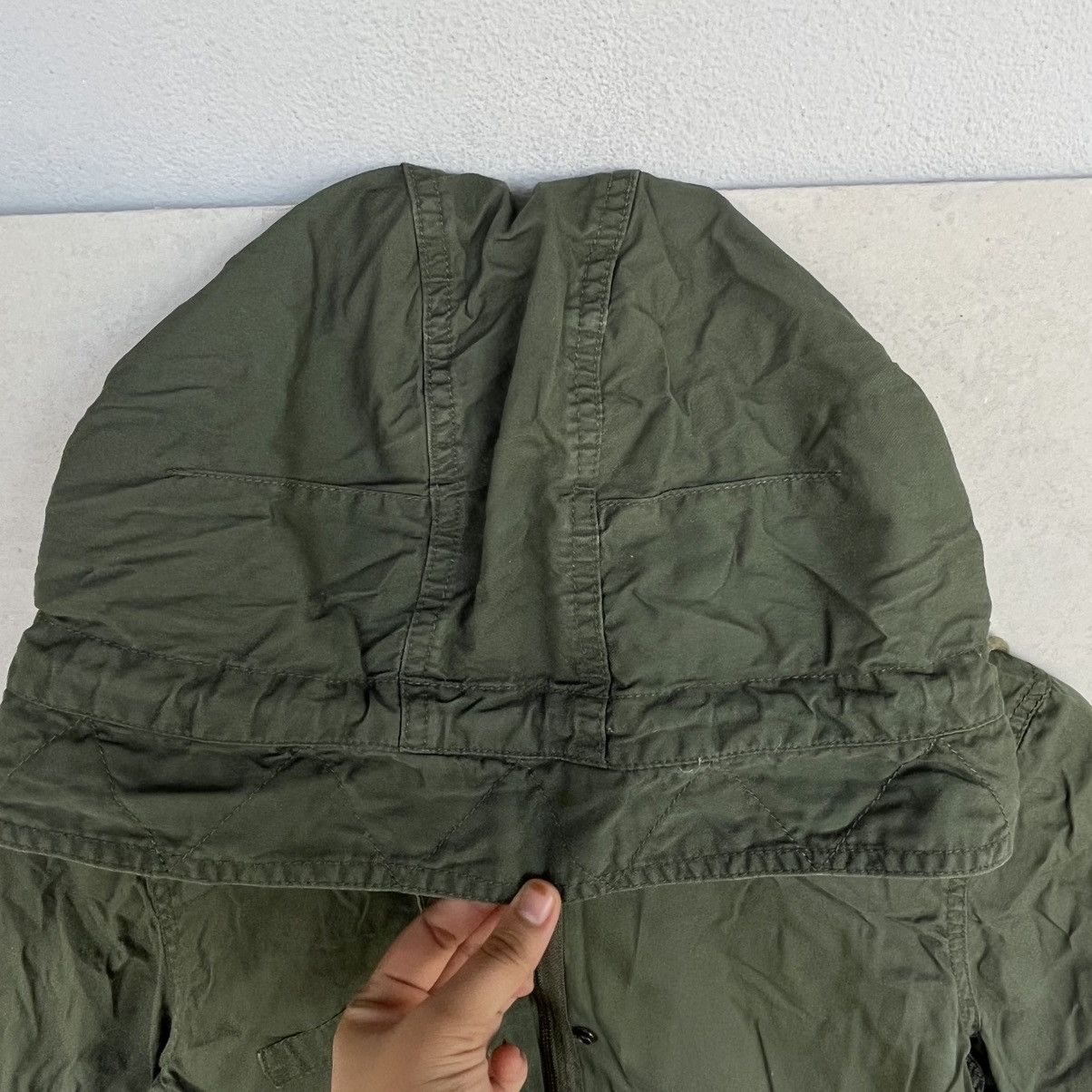 Other Vintage Natural Beauty Basic Green Colour Hooded Jacket L Size US L / EU 52-54 / 3 - 8 Thumbnail