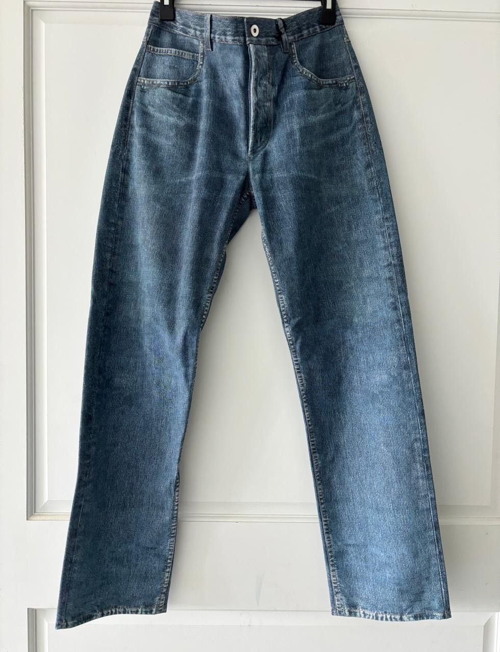 Bottega Veneta Bottega Veneta Leather Printed Denim Pants Size US 30 / EU 46 - 6 Thumbnail