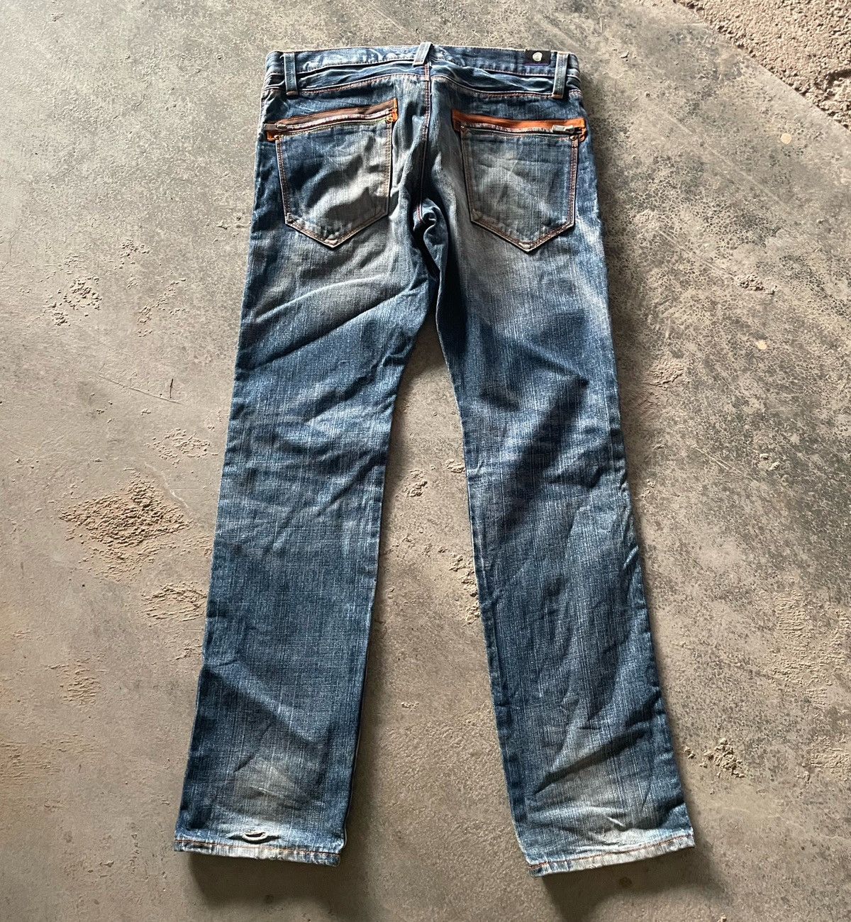 Japanese Brand BLUE WAY DISTRESSED DENIM Size US 36 / EU 52 - 6 Thumbnail