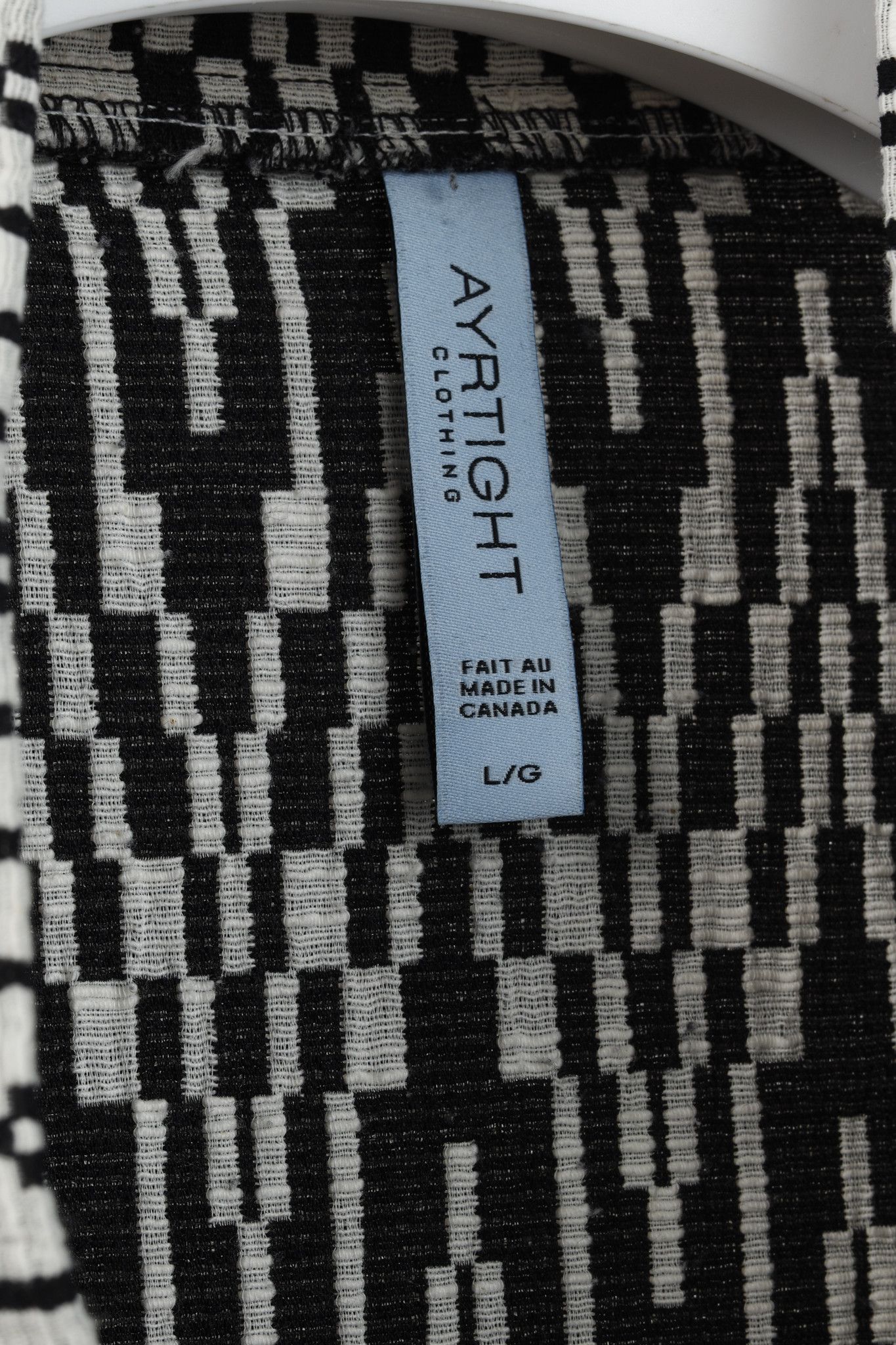 Other Ayrtight Black and White Duster Coat Size L / US 10 / IT 46 - 4 Thumbnail