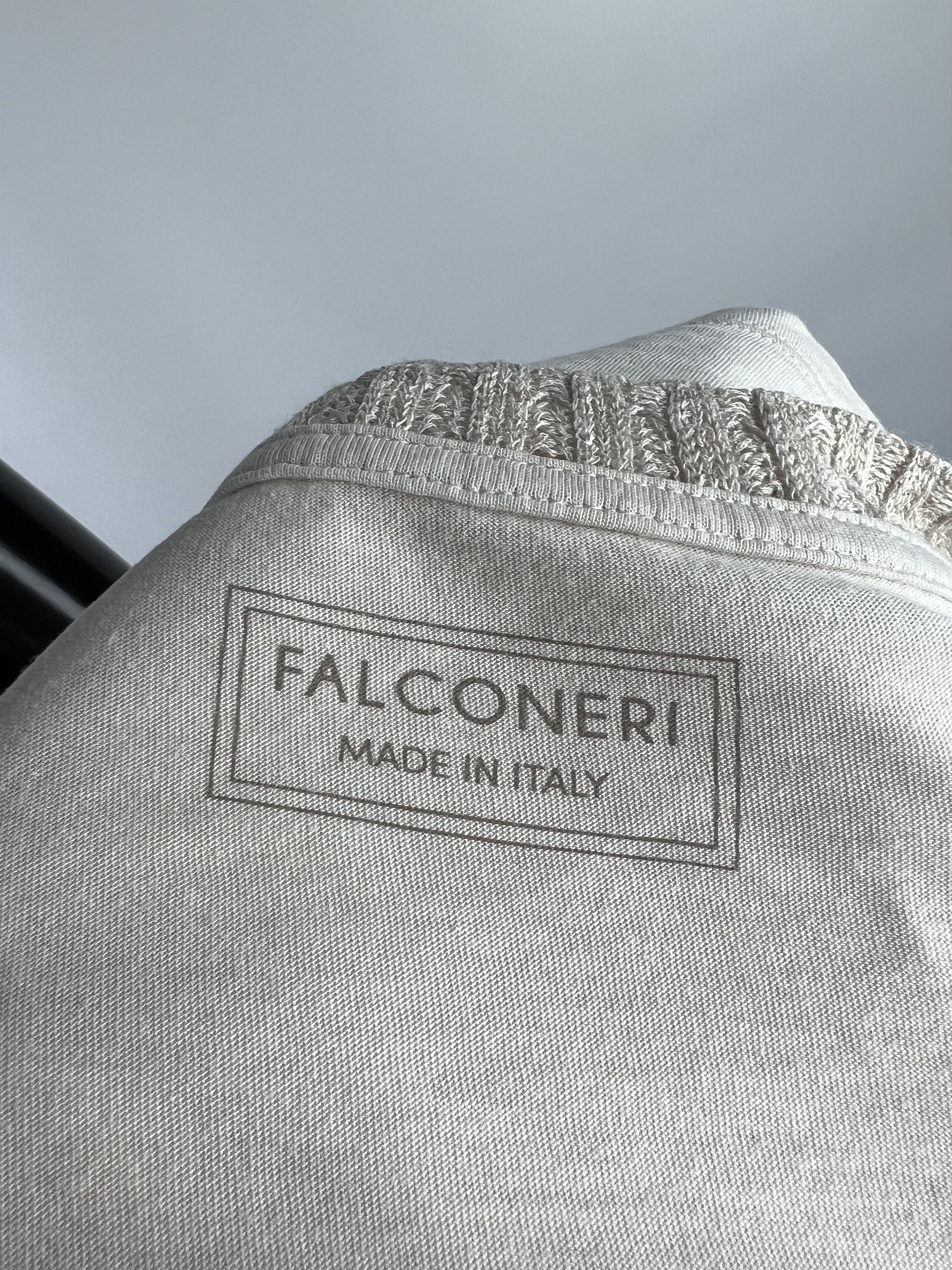 Other Falconeri Cotton Silk V-Neck Short Sleeve T-Shirt Size M / US 6-8 / IT 42-44 - 6 Thumbnail