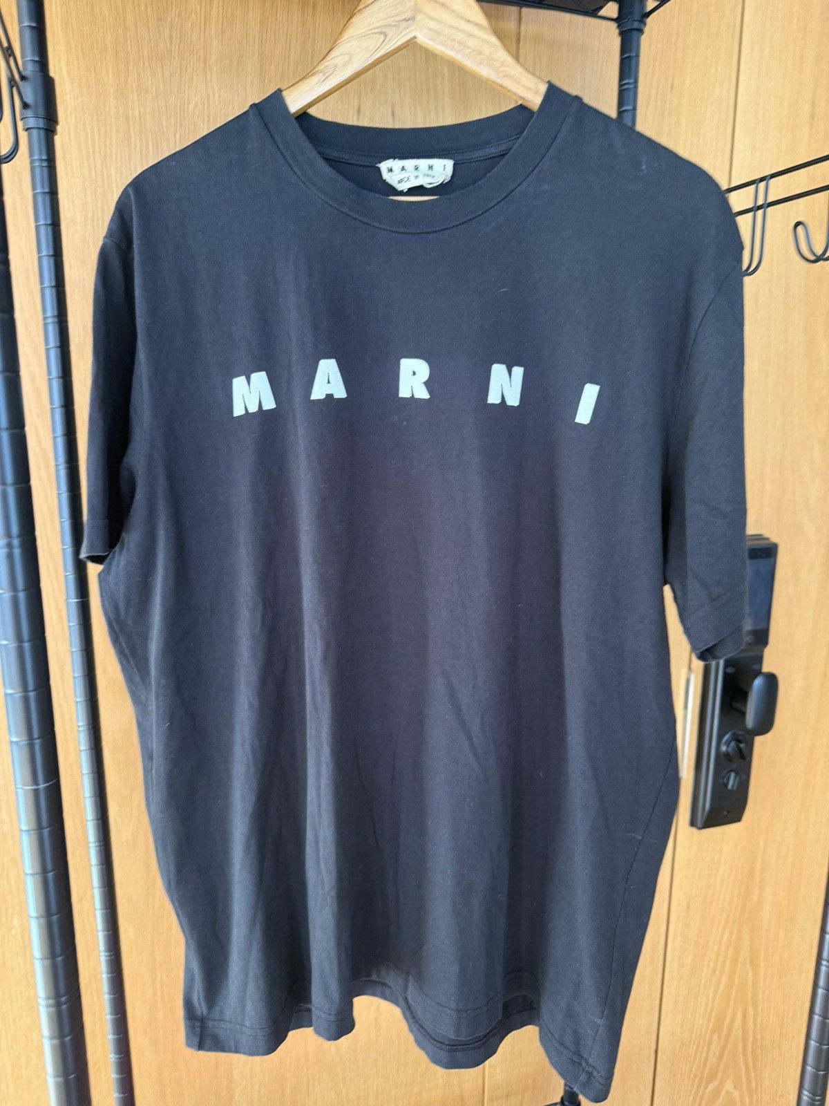 Marni Marni logo black tee - size 50/L Size US L / EU 52-54 / 3 - 1 Thumbnail