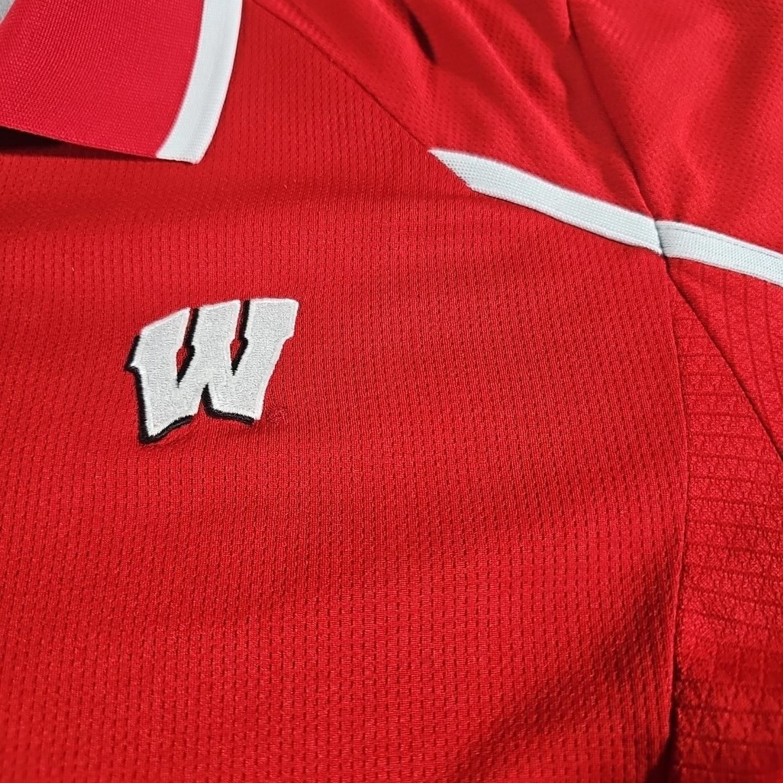 Adidas Adidas Climalite XL Wisconsin Badgers Polo Size ONE SIZE - 4 Thumbnail