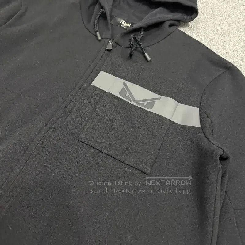 Fendi Fendi Black Polyester Men's Hoodie in XL . Size US XL / EU 56 / 4 - 3 Thumbnail