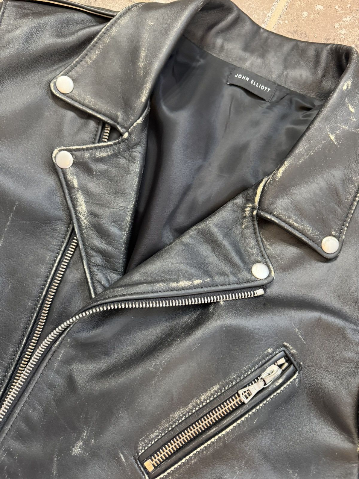 John Elliott John Elliott Leather Rider Moto Drifter Black Jacket Size 3 Size US L / EU 52-54 / 3 - 6 Thumbnail