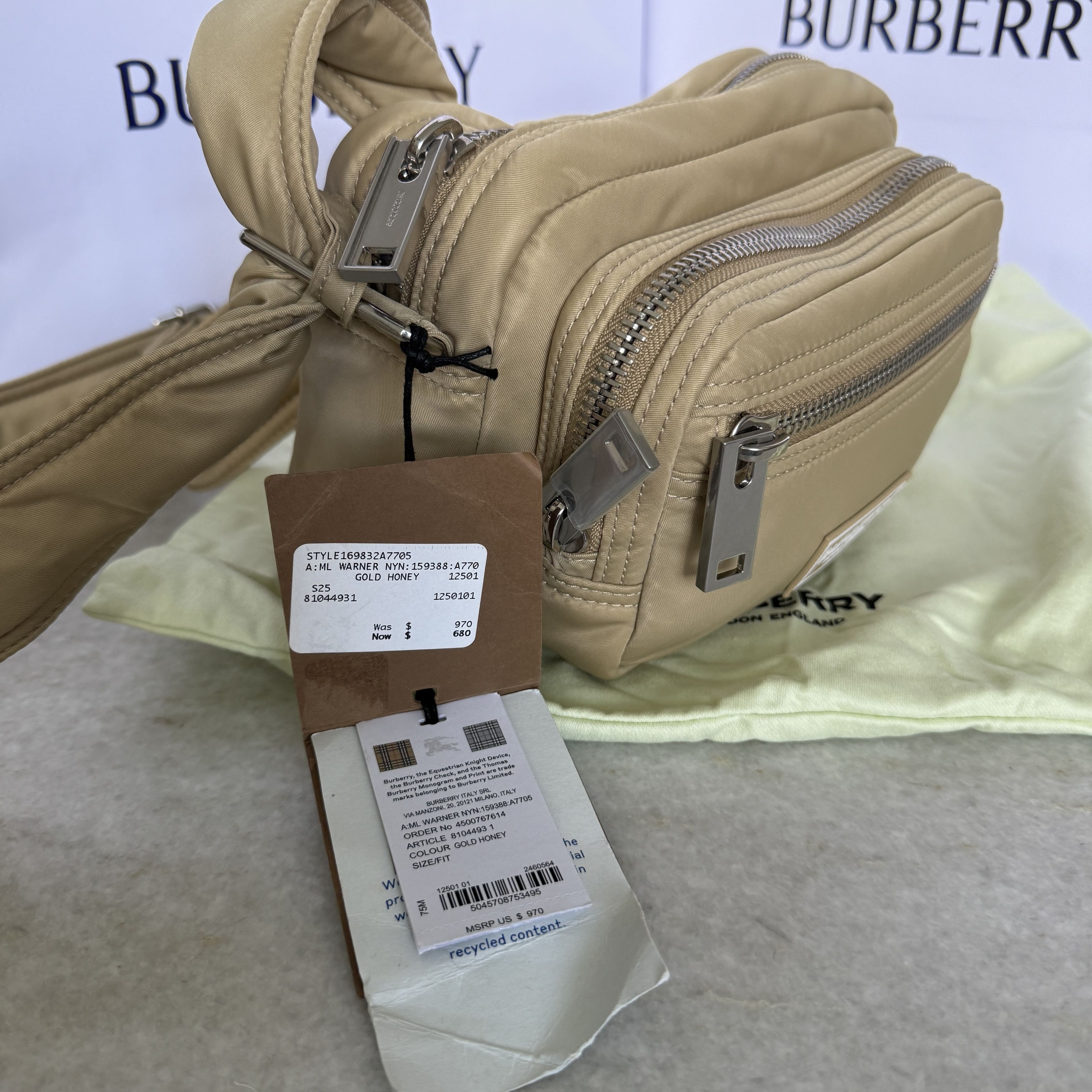 Burberry Burberry Warner Nylon Crossbody Bag 81044931 Camera Bag New Size ONE SIZE - 2 Thumbnail