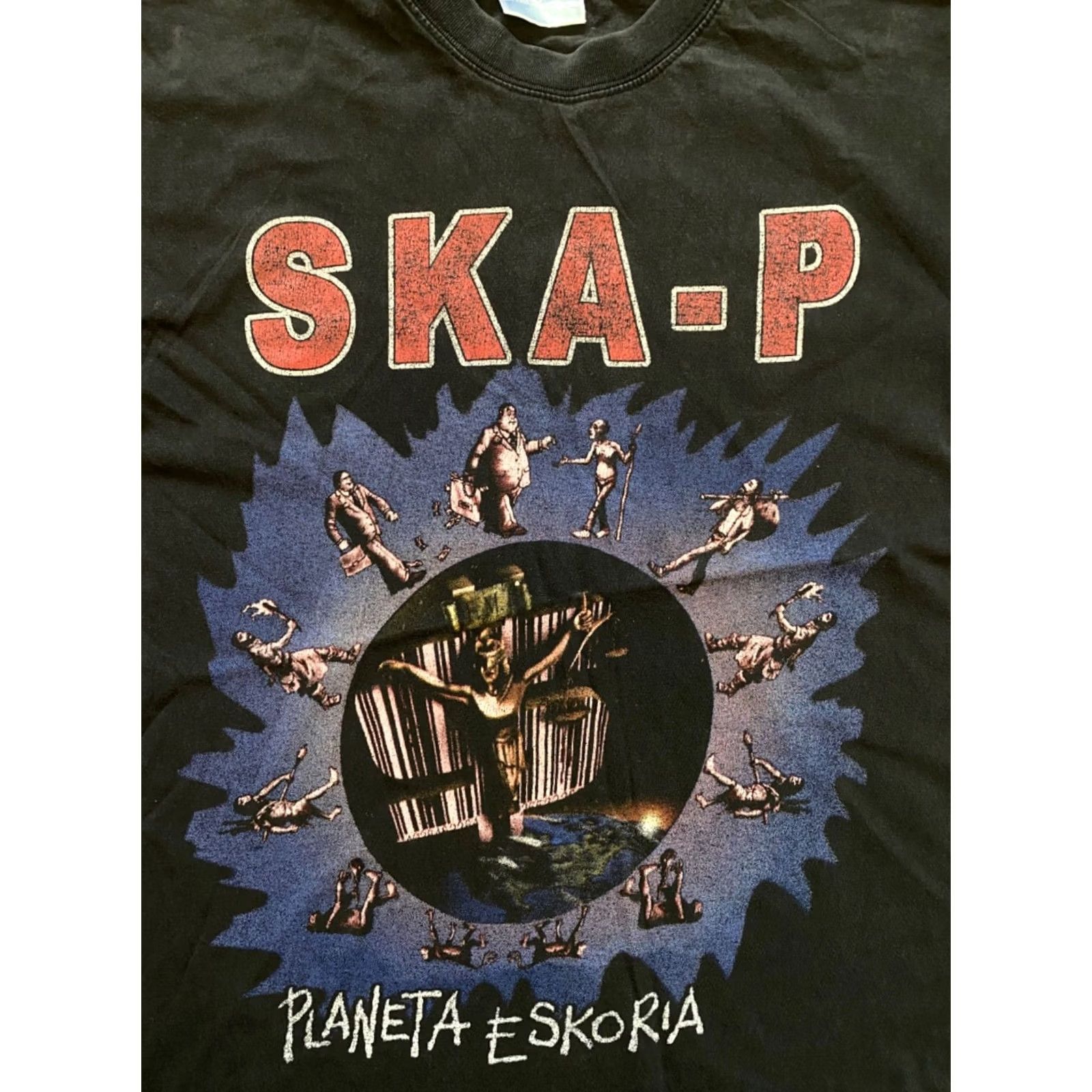 Vintage VINTAGE Ska-P Planeta Eskoria Punk T-Shirt Black Mens Size M Size US M / EU 48-50 / 2 - 3 Thumbnail