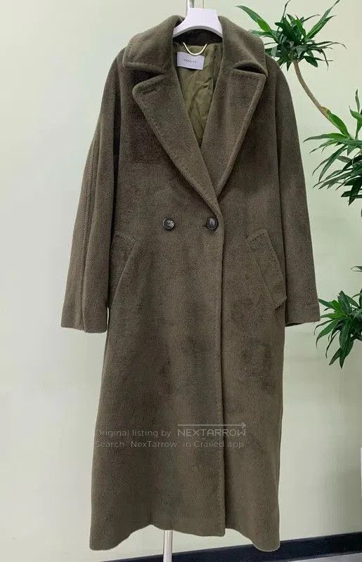 Max Mara MaxMara XL Green Women's Coat . Size XL / US 12-14 / IT 48-50 - 1 Thumbnail