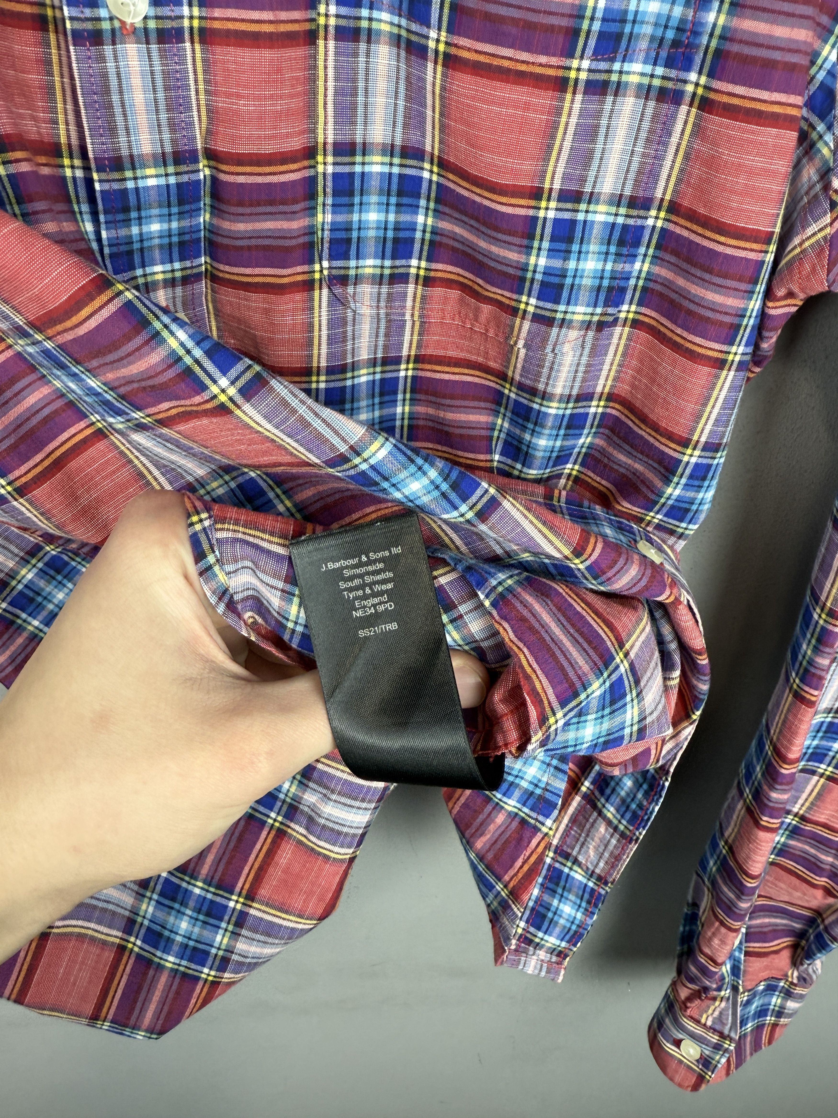 Barbour Barbour Button Down Check Flannel Shirt Multicolor Red Plaid Size US M / EU 48-50 / 2 - 7 Thumbnail