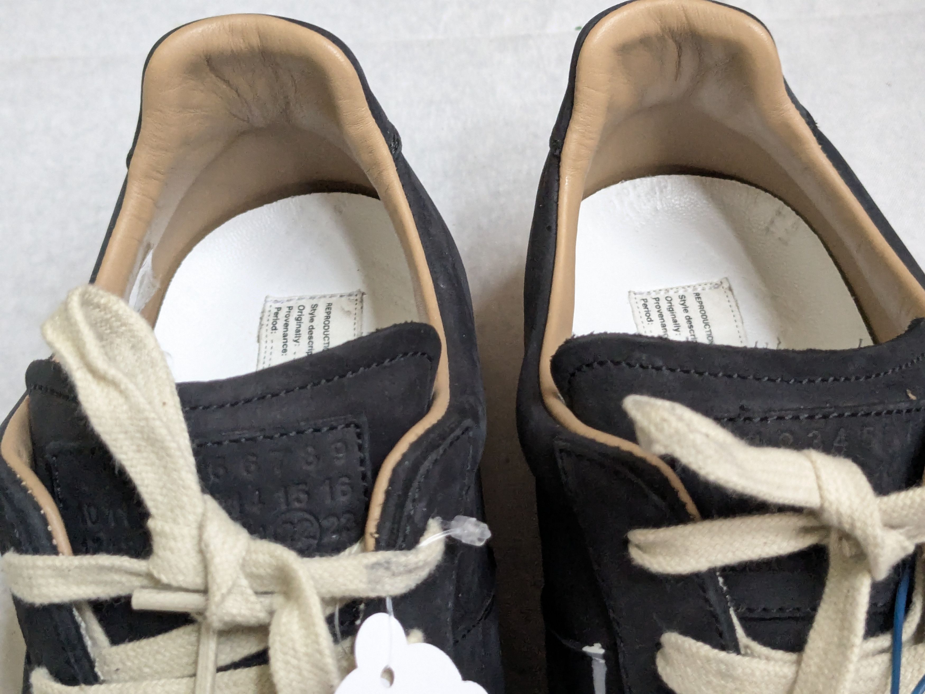 Maison Margiela Maison Margiela GAT Replica Black Paint Splatter 12 45 Low Size US 12 / EU 45 - 7 Thumbnail