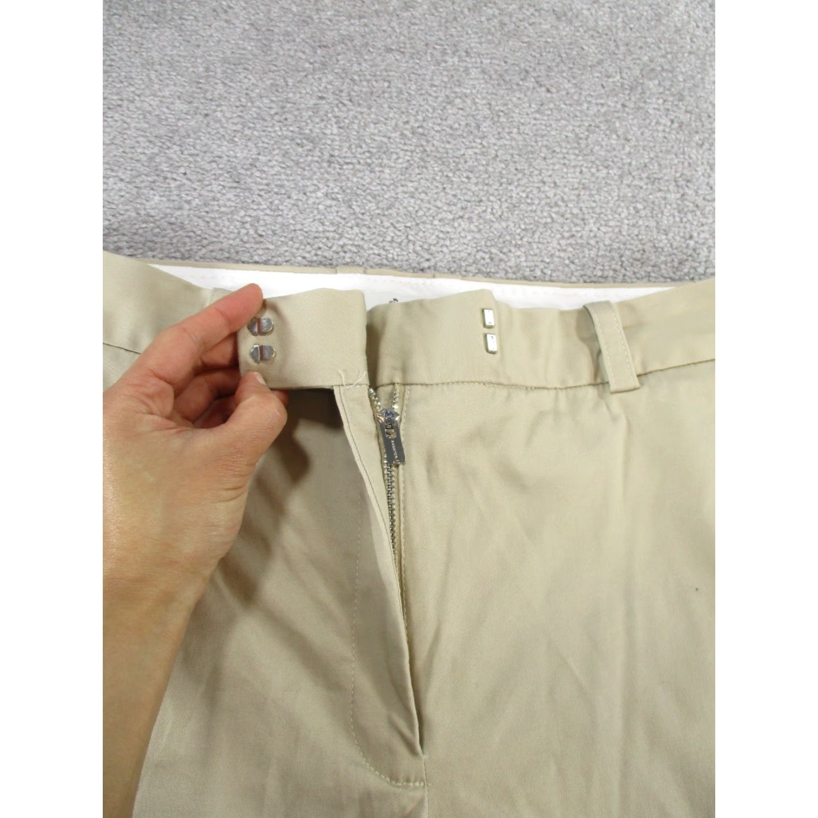 Vintage Babaton Pants Womens 8 Beige Cotton Chinos Bootcut *Stain Size 30" / US 8 / IT 44 - 4 Thumbnail