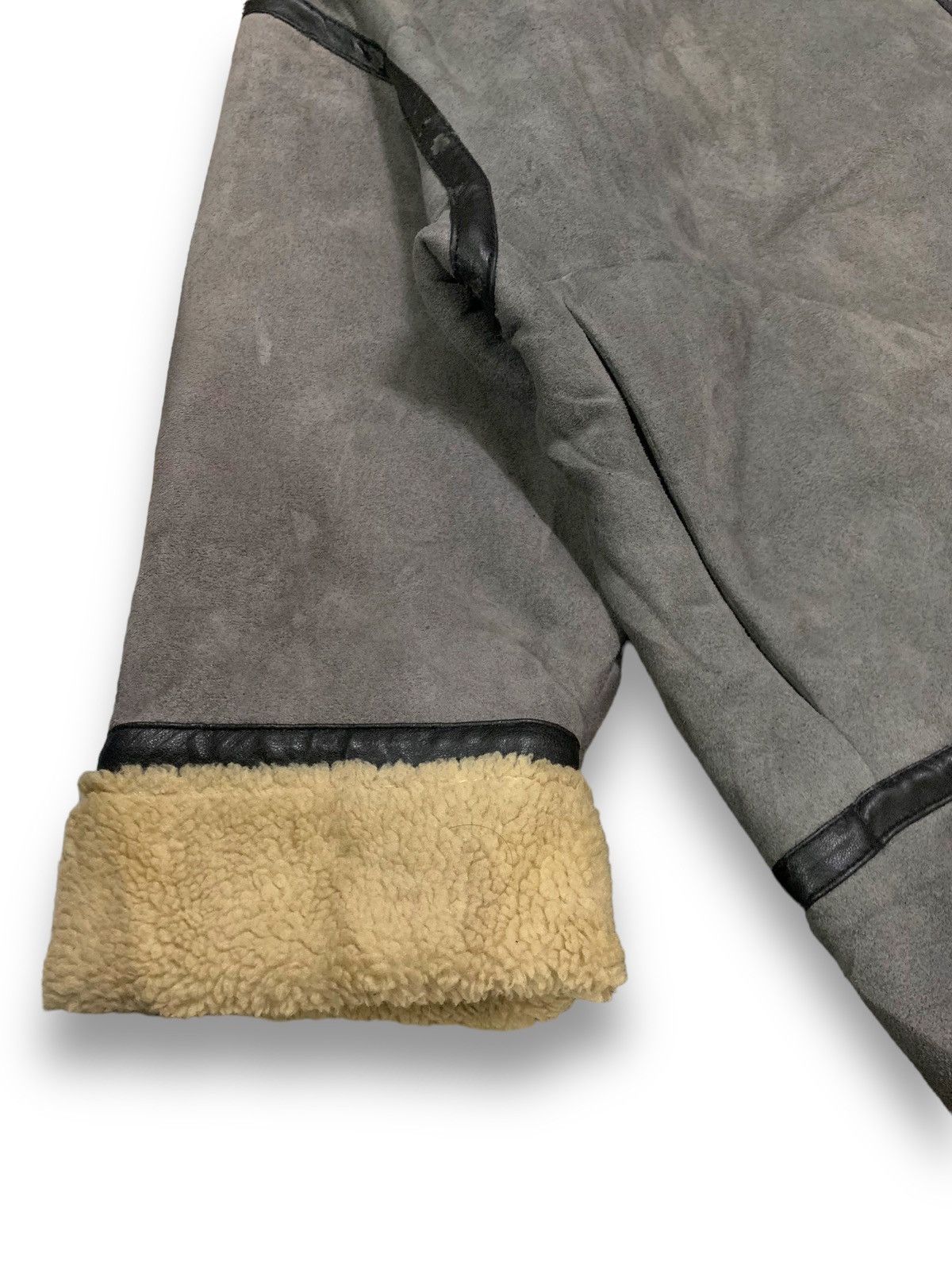 Japanese Brand Japanese WWG Faux Suede Sherpa Lined Oversized B3 Jacket Size US XXL / EU 58 / 5 - 10 Thumbnail