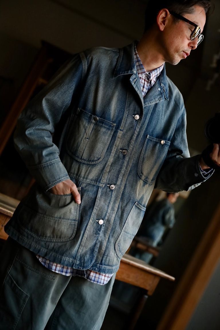 A.PRESSE A.PRESSE 2025 STYLE1 VINTAGE COVERALL JACKET | Grailed