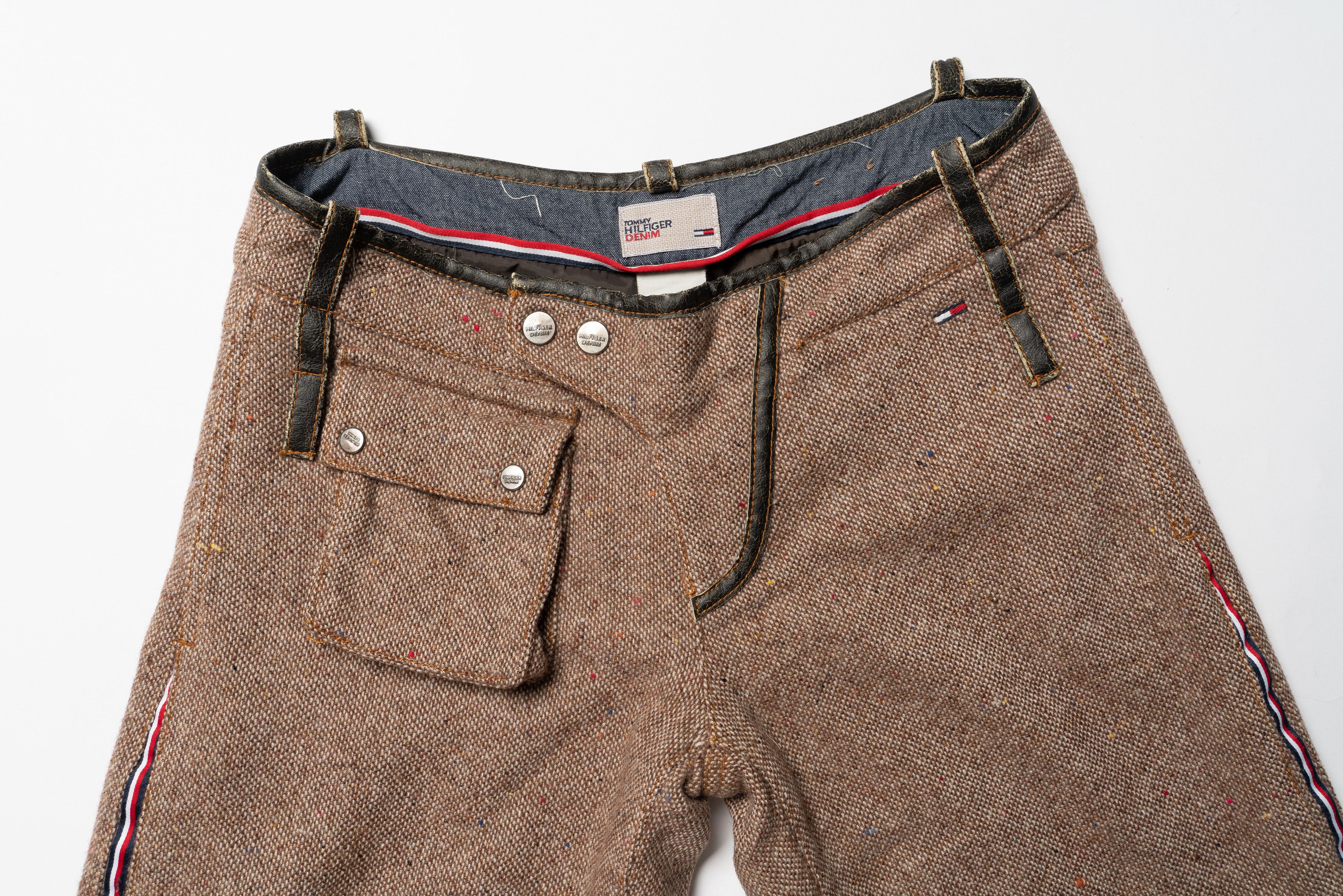 Tommy Hilfiger 🔴TOMMY HILFIGER Vintage Tweed Capri Pants Size 27" / US 4 / IT 40 - 2 Thumbnail
