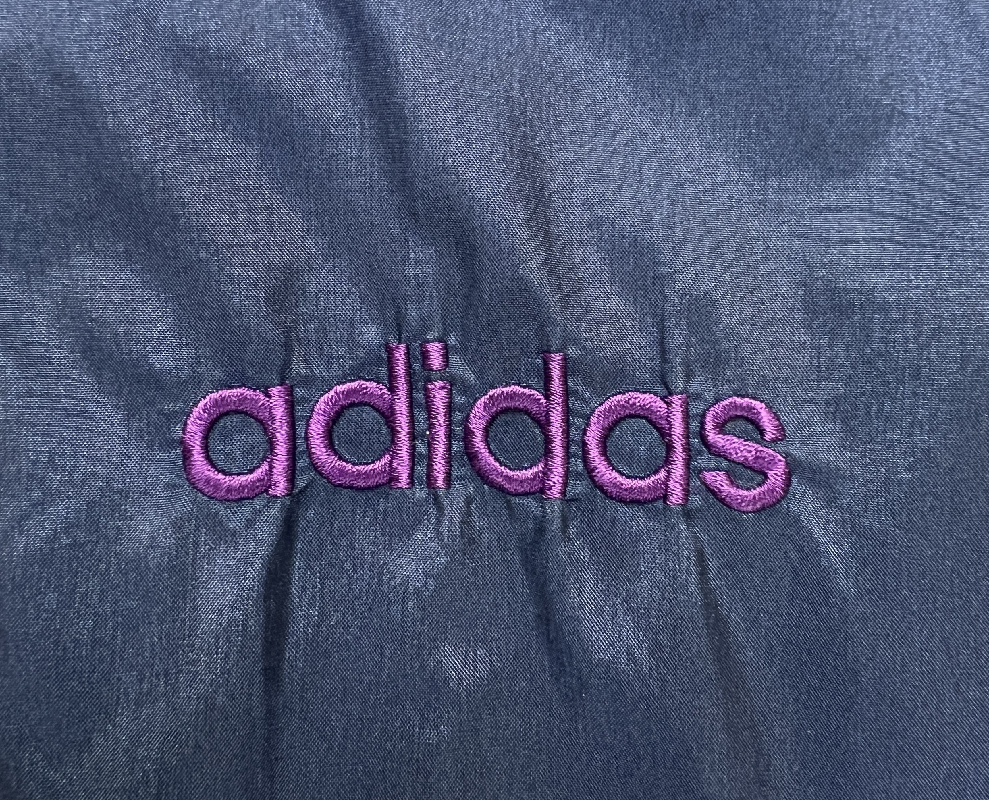 Adidas Vintage Adidas Chevron Panel Windbreaker Jacket - Size L Size US L / EU 52-54 / 3 - 3 Thumbnail