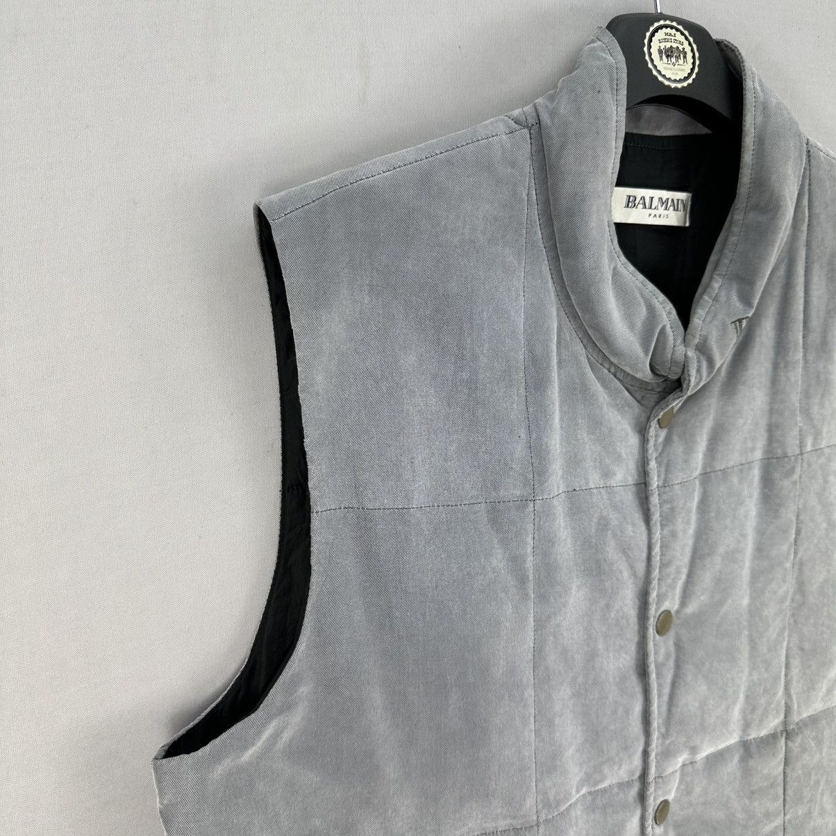 Balmain Vintage Balmain Paris Goose Feather Puffer Vest Size US XL / EU 56 / 4 - 2 Thumbnail